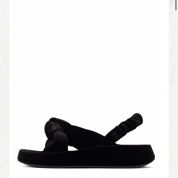 WOMENS FLAT | JEFFREY CAMPBELL SYING BLACK VELVET - Picture 8 of 11